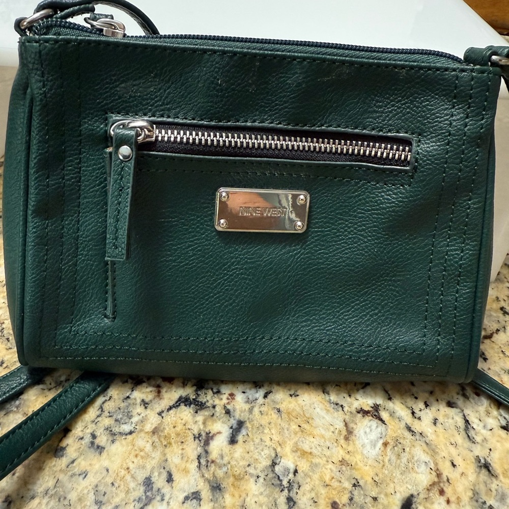 Nine West Forest Green Crossbody Bag